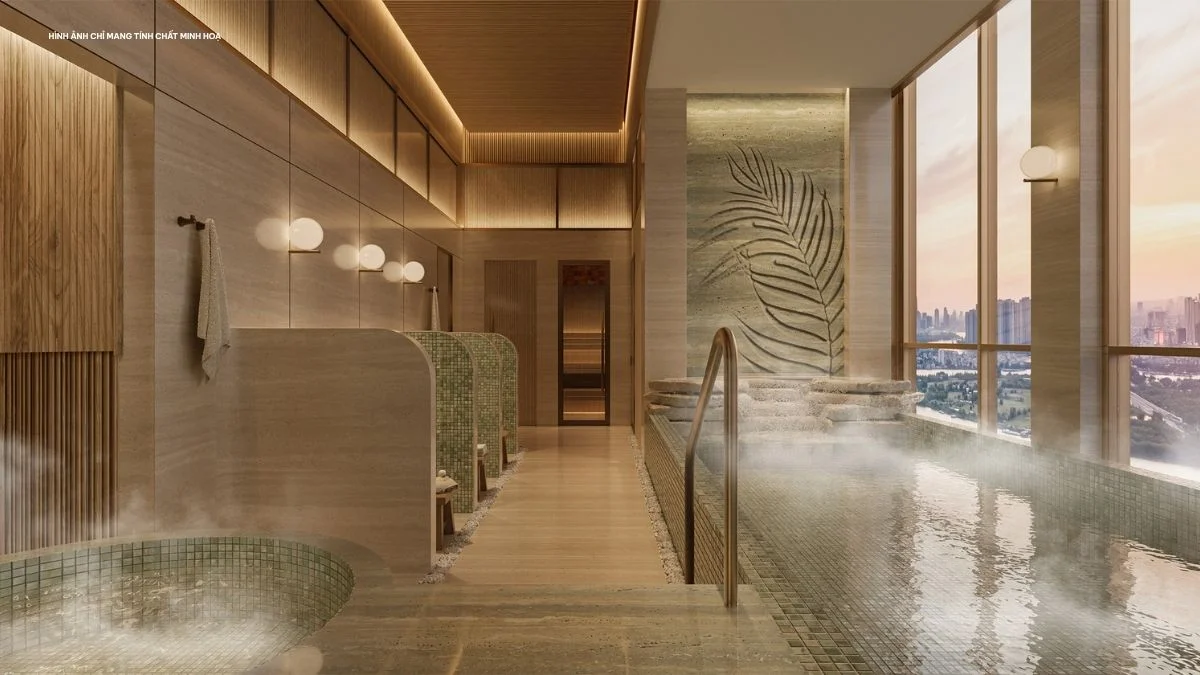 Phối cảnh Sky Onsen — Palm River / Hướng Việt Properties